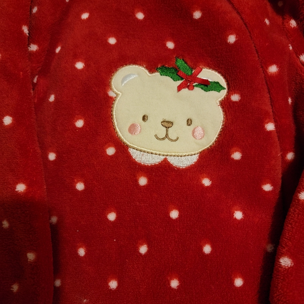 Little Me Christmas Footie Pajama,  Gender Neutral, 9 month